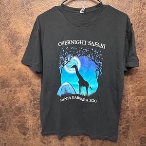 Santa Barbara Zoo NWOT Overnight Glow-in-the-Dark Black Crewneck Unisex Medium